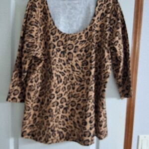 Leopard Print Women's Top